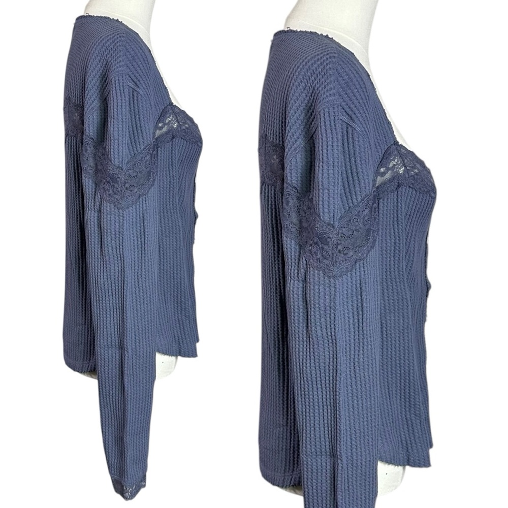 Free People Let's Party Cardi in Flint Stone XL NWT Dainty Thermal Lace 90s Y2K - Picture 6 of 10